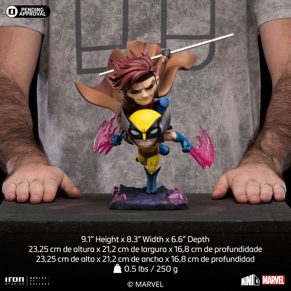 Statue Gambit and Wolverine - X-Men '97 - Minico - Iron Studios