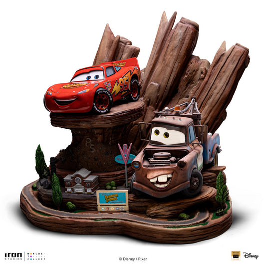 Statue Lightning Mcqueen & Tow Mater - Cars - Deluxe Art Scale 1/10 - Iron Studios