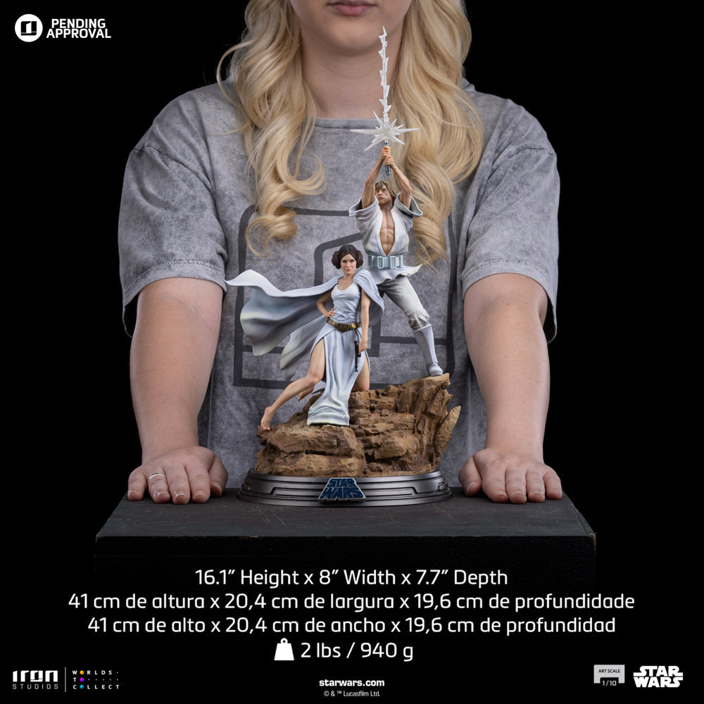 Statue Luke and Leia - Star Wars - Art Scale 1/10 - Iron Studios
