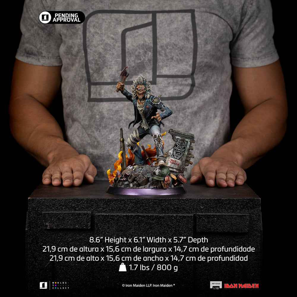 Pre-Order - Statue Eddie (50th Year Anniversary) - Iron Maiden - Art Scale 1/10 - Iron Studios