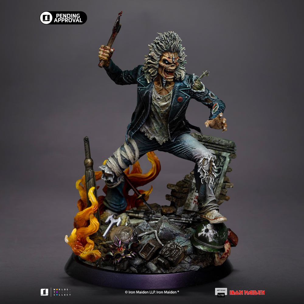 Pre-Order - Statue Eddie (50th Year Anniversary) - Iron Maiden - Art Scale 1/10 - Iron Studios