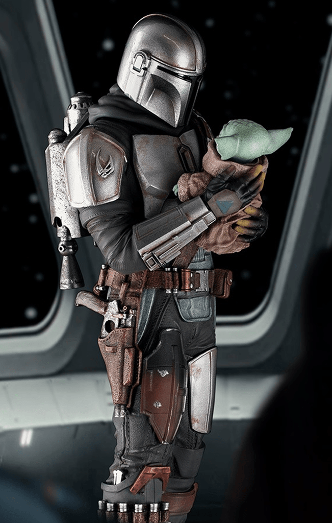 The Mandalorian and Grogu - Star Wars: The Mandalorian - Art Scale 1/10 - Iron Studios