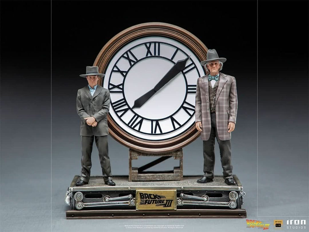Marty and Doc at the Clock - Back to the Future - Art Scale 1/10 - Iron Studios