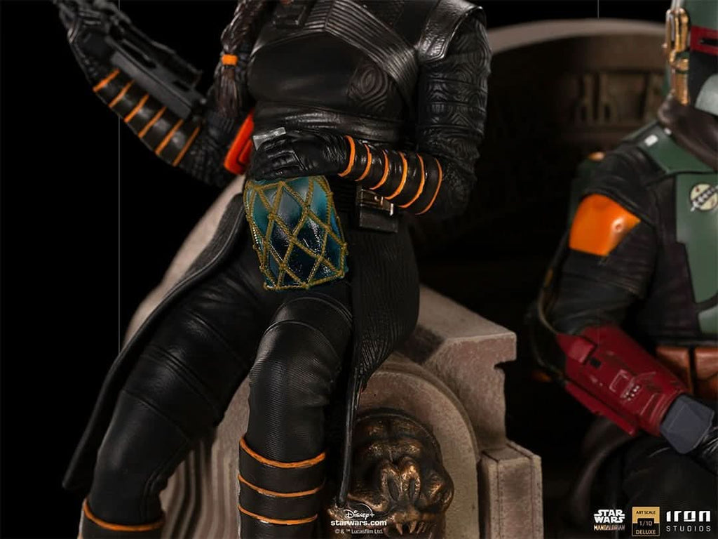 Boba Fett and Fennec Shand on Throne Deluxe - Star Wars: The Mandalorian - Art Scale 1/10 - Iron Studios