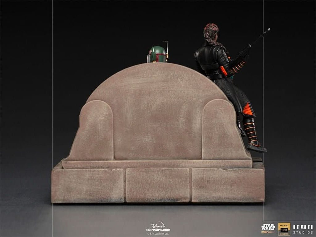 Boba Fett and Fennec Shand on Throne Deluxe - Star Wars: The Mandalorian - Art Scale 1/10 - Iron Studios