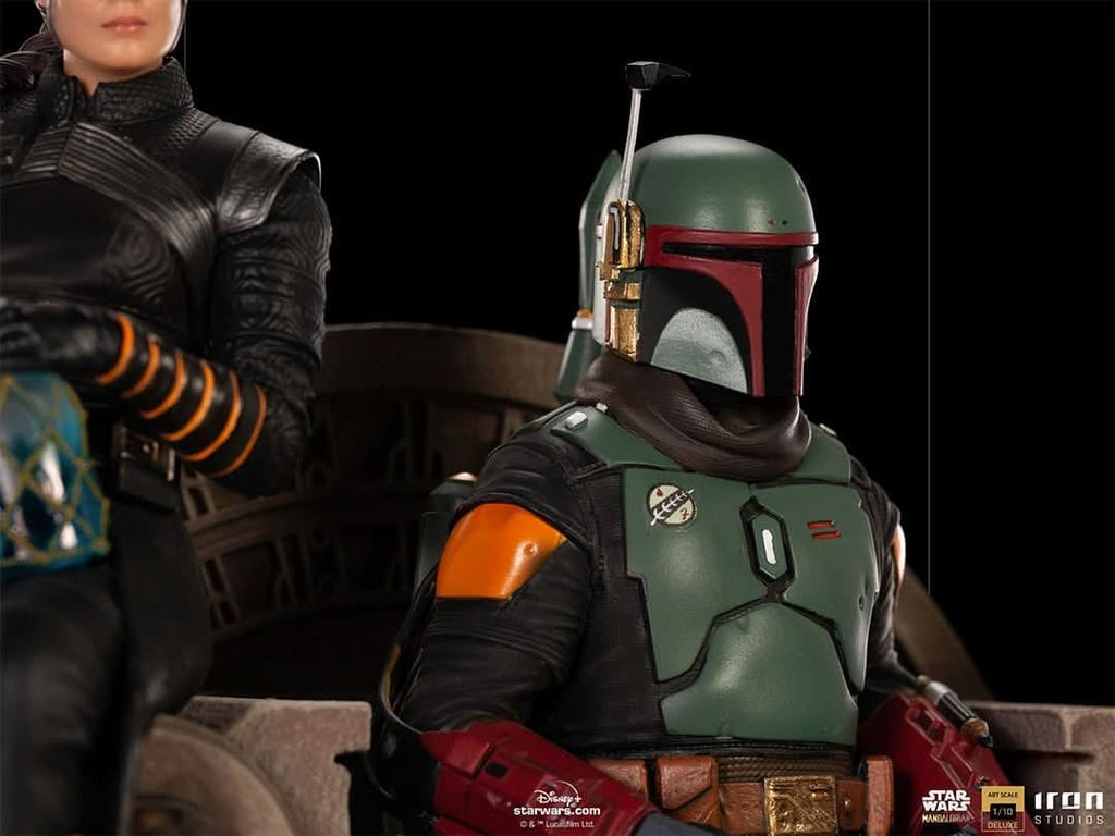 Boba Fett and Fennec Shand on Throne Deluxe - Star Wars: The Mandalorian - Art Scale 1/10 - Iron Studios