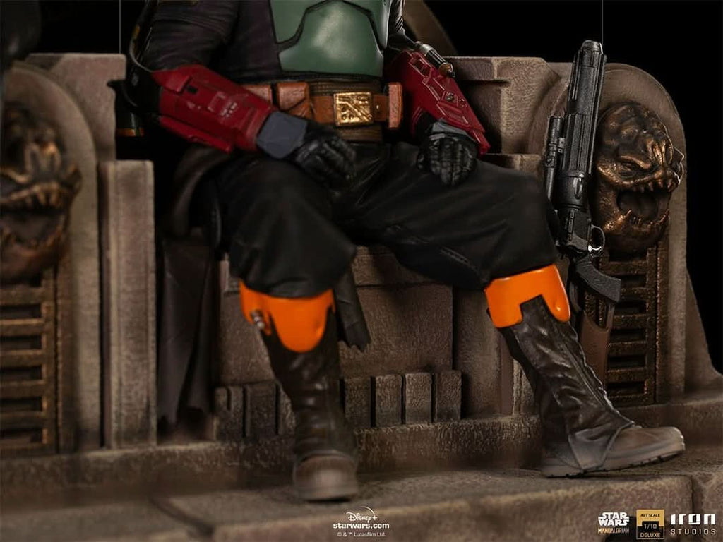 Boba Fett and Fennec Shand on Throne Deluxe - Star Wars: The Mandalorian - Art Scale 1/10 - Iron Studios