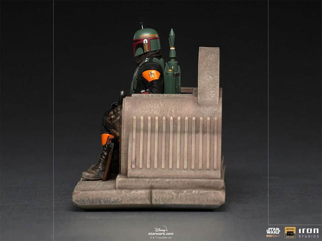 Boba Fett on Throne - Star Wars: The Mandalorian - Art Scale 1/10 - Iron Studios