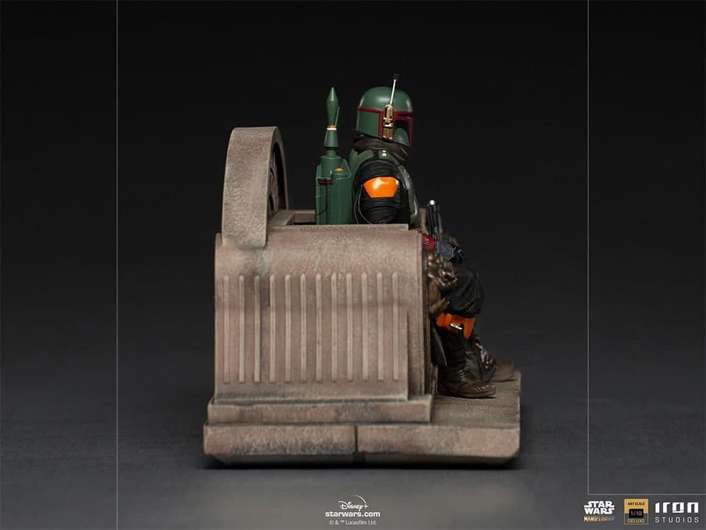Boba Fett on Throne - Star Wars: The Mandalorian - Art Scale 1/10 - Iron Studios