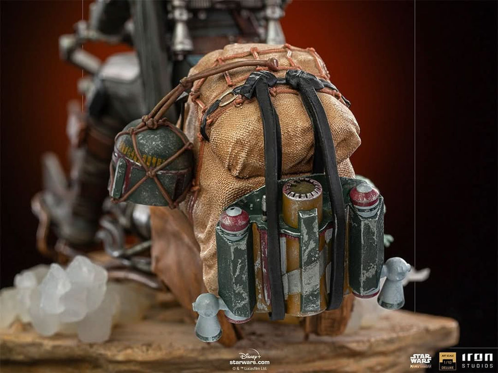 Statue The Mandalorian on Speederbike - Star Wars: The Mandalorian - Art Scale 1/10 - Iron Studios