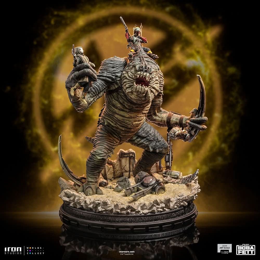 Statue Boba Fett and Rancor - Star Wars: The Book of Boba Fett - Demi Art Scale 1/20 - Iron Studios