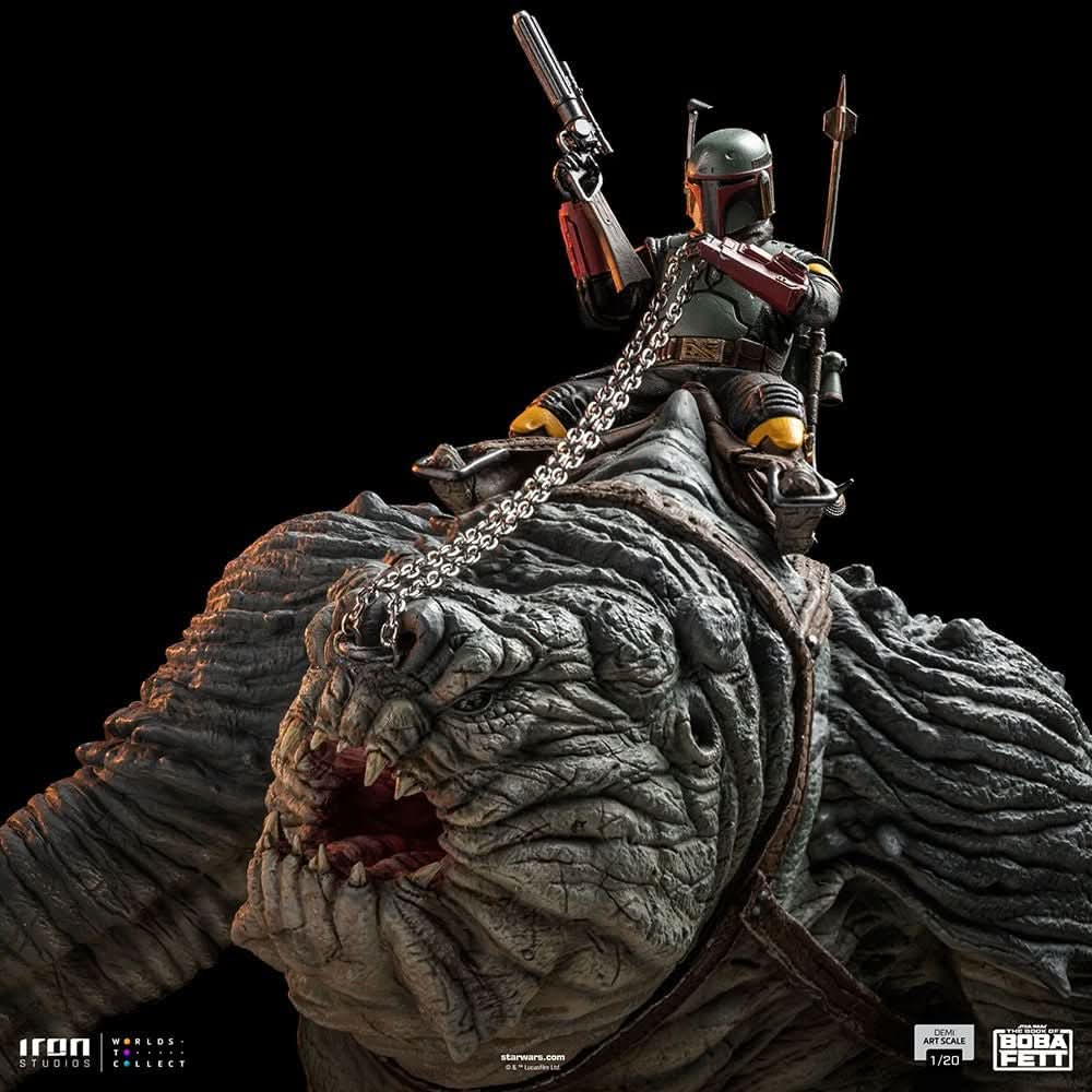Statue Boba Fett and Rancor - Star Wars: The Book of Boba Fett - Demi Art Scale 1/20 - Iron Studios