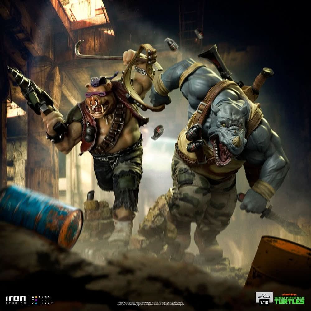 Rocksteady - Teenage Mutant Ninja Turtles - BDS Art Scale 1/10 - Iron Studios