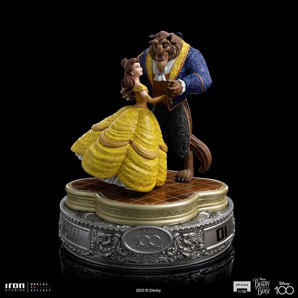 Statue Beauty and The Beast 100 Years Version - Disney 100th - Beauty and The Beast - Art Scale 1/10 - Iron Studios