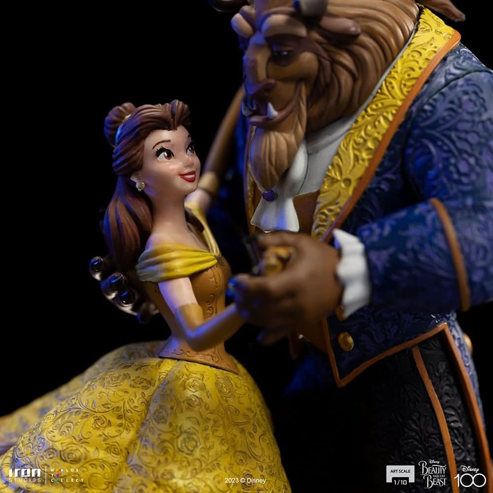 Statue Beauty and The Beast - Disney 100th - Beauty and The Beast - Art Scale 1/10 - Iron Studios