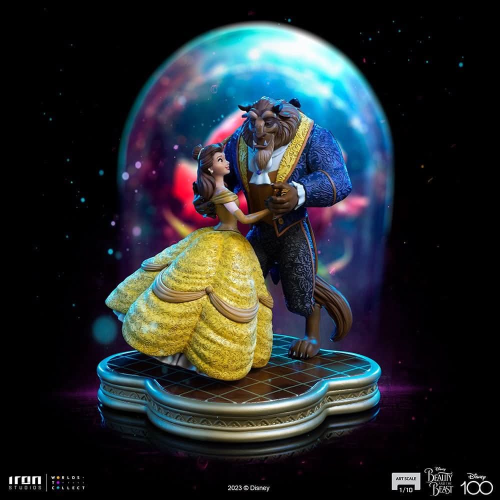 Statue Beauty and The Beast - Disney 100th - Beauty and The Beast - Art Scale 1/10 - Iron Studios