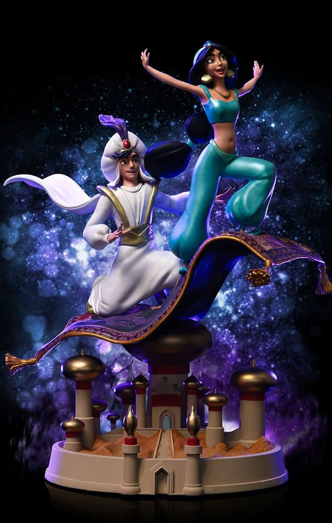 Statue Aladdin and Jasmine - Disney 100th - Art Scale 1/10 - Iron Studios