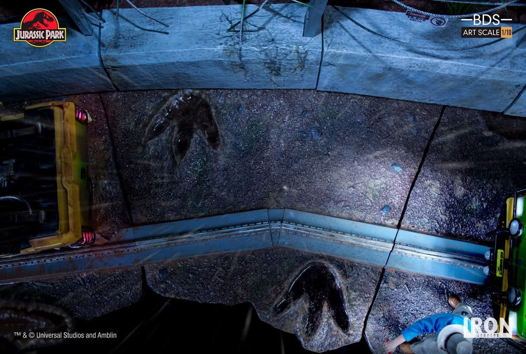 Statue T-Rex Attack - Art Scale 1/10 - Jurassic Park - Set A/B - Iron Studios