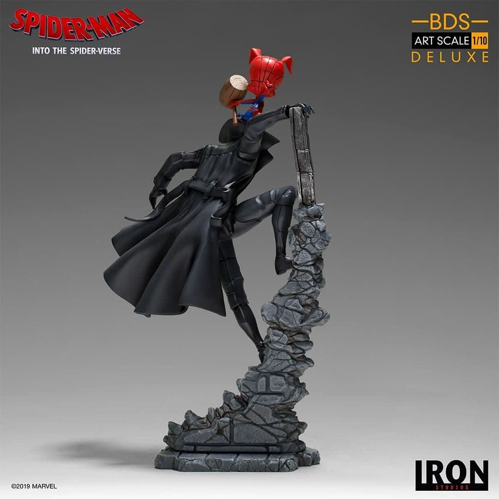 Spider Noir and Spider Ham - Spiderman: Into The Spiderverse - Art Scale 1/10 - Iron Studios