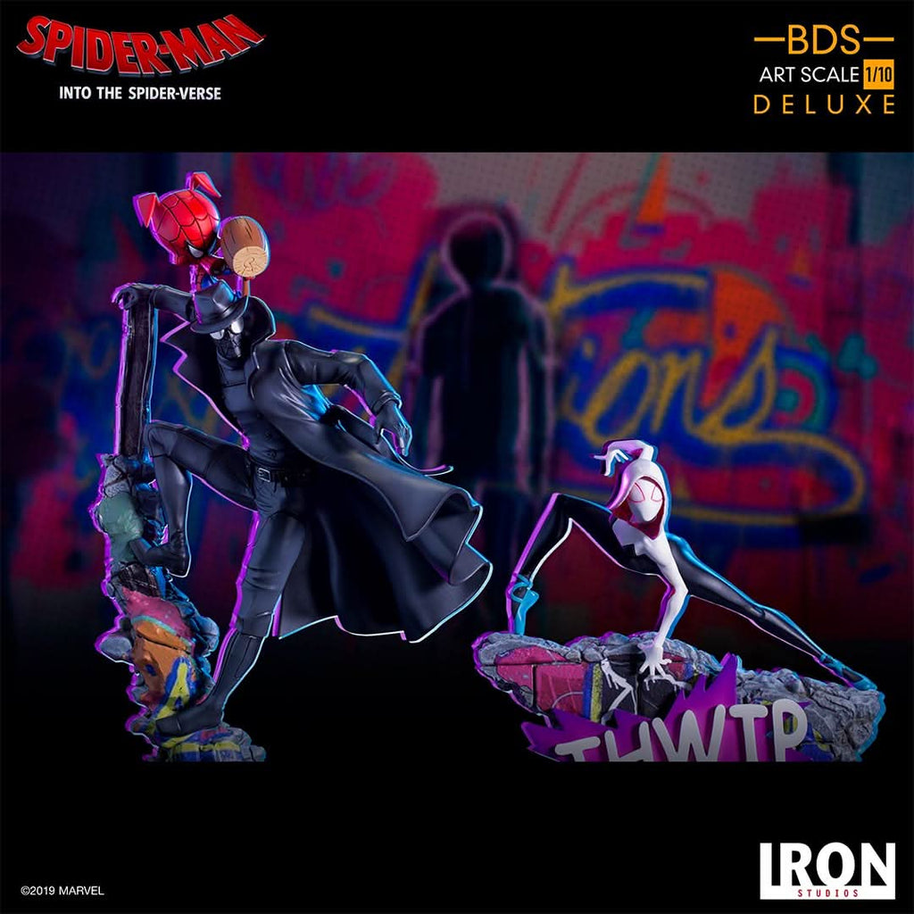 Spider Noir and Spider Ham - Spiderman: Into The Spiderverse - Art Scale 1/10 - Iron Studios