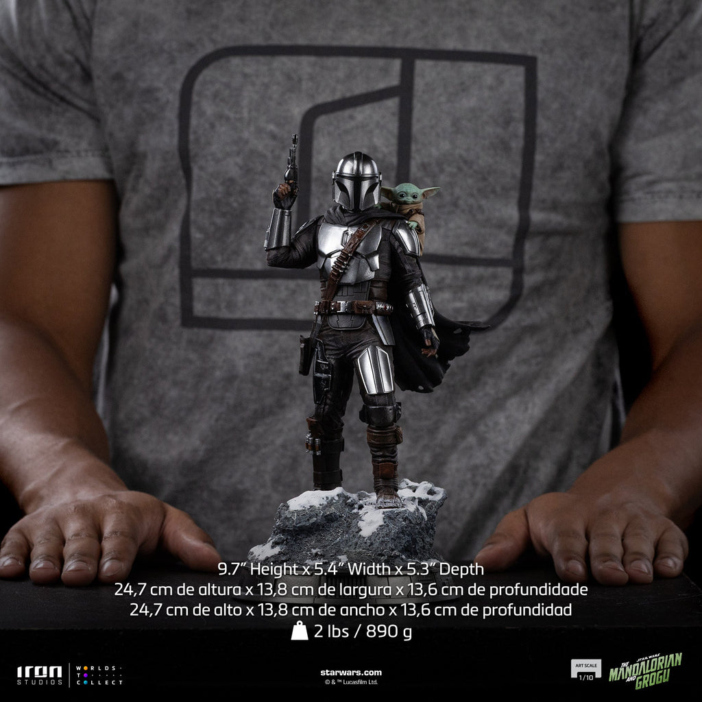 Pre-Order - Statue Mandalorian and Grogu - The Mandalorian and Grogu Movie - Art Scale 1/10 - Iron Studios