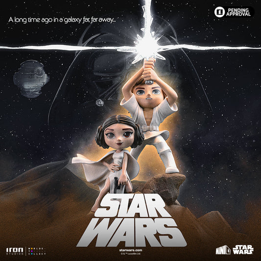 Pre-Order - Statue Luke and Leia - Star Wars - MiniCo - Iron Studios