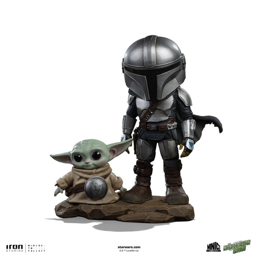Pre-Order - Statue Mandalorian and Grogu - The Mandalorian - MiniCo - Iron Studios