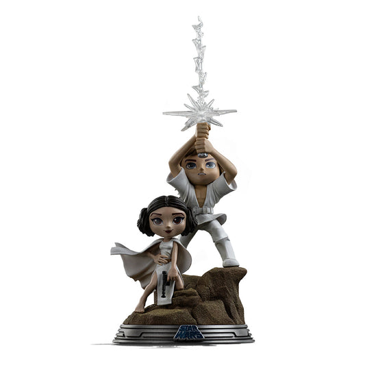 Pre-Order - Statue Luke and Leia - Star Wars - MiniCo - Iron Studios