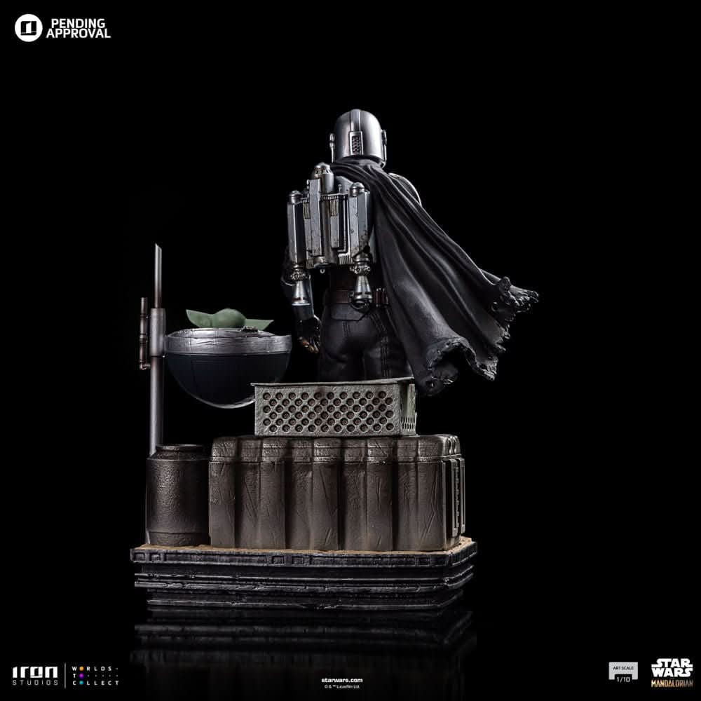 Din Djarin and Din Grogu - Star Wars: The Mandalorian - Art Scale 1/10 - Iron Studios